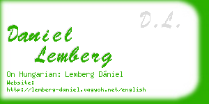 daniel lemberg business card